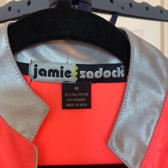 Jamie Sadock Coral/Gray Golf Top sz M - Picture 2 of 4